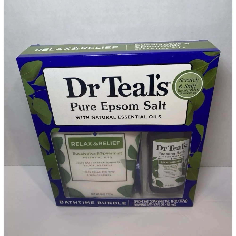 Dr. Teals Relax and Relief Set with Eucalyptus and Spearmint New